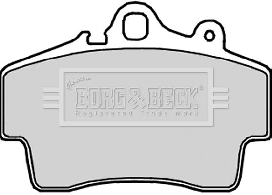 BORG & BECK Комплект тормозных колодок, дисковый тормоз BBP2191